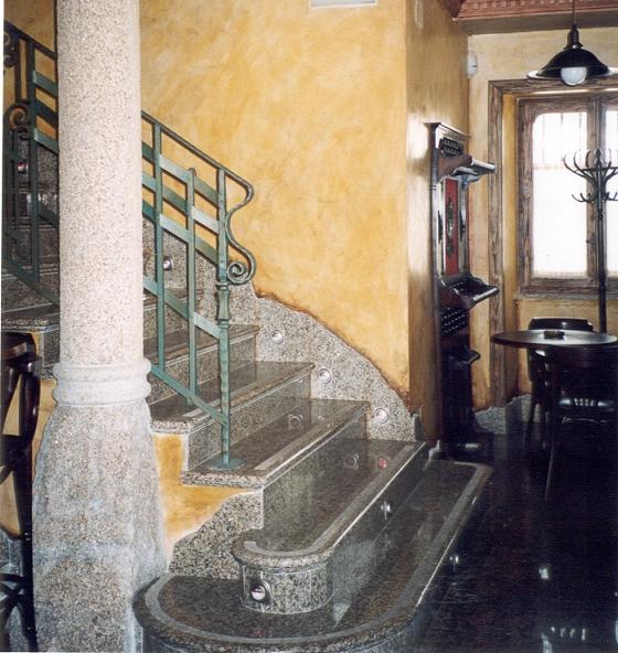 Escaleras de marmol y granito